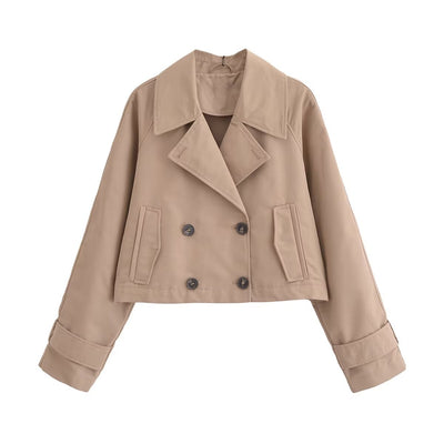 Gabardina Francesa Elegante para Mujer - Abrigo de Manga Larga Estilo Europeo - Image 9