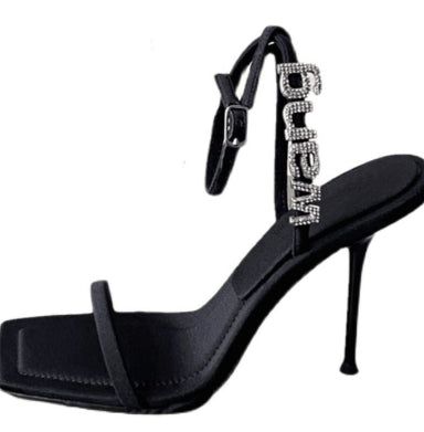 Tacones Stiletto Cuadrados con Strass - Diseño Moderno para Mujer - Image 8
