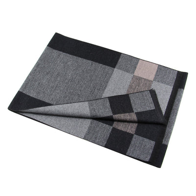 Bufanda Tejida para Hombre con Patrón Jacquard - Calidez y Estilo - Image 6