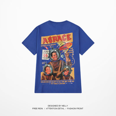 Camiseta Holgada Estampado Hip-Hop Retro - Image 4
