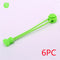 Fluorescent Green 6 Pieces