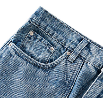 Pantalones Rectos Deconstructidos Lavado Industrial para Hombre - Image 15