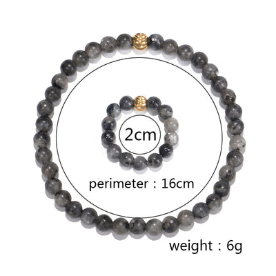 Conjunto de Pulsera y Anillo Elástico con Piedras Flash 4MM - Image 8