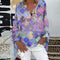 Blusa Casual para Mujer con Estampado Geométrico a Cuadros