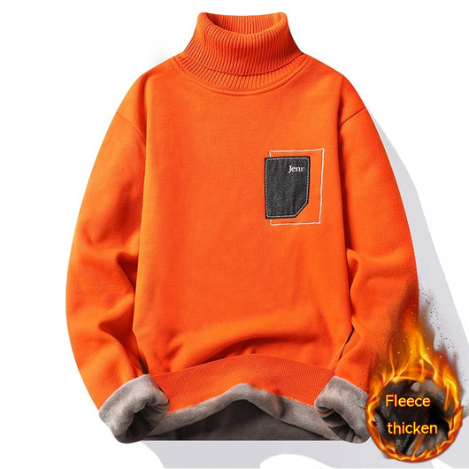 Suéter Holgado de Terciopelo Grueso para Hombre - Abrigo Cálido Invierno - Image 10