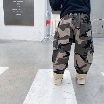Pantalones de camuflaje otoñal para niños - Image 10