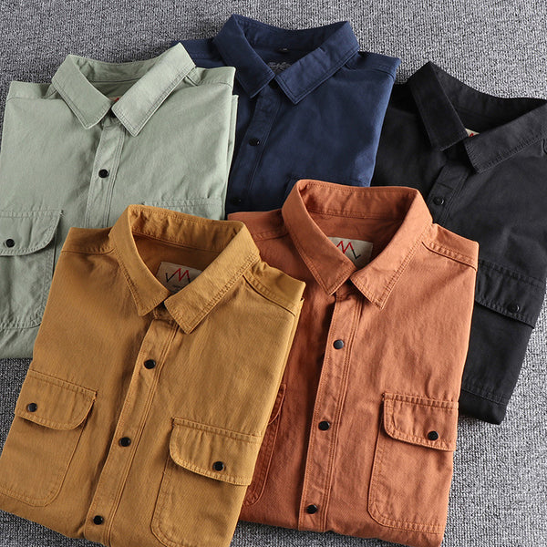 Camisa Vintage Casual para Hombre