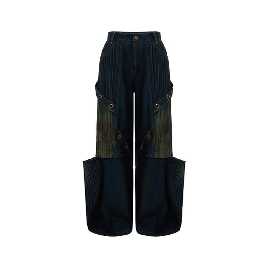 Chaleco Denim Sin Mangas para Hombre con Cuello Tipo Stand - Image 3