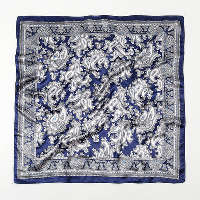 Pañuelo Estampado Paisley 90x90 cm - Chal Retro Elegante - Image 5
