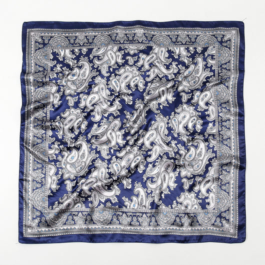 Pañuelo Estampado Paisley 90x90 cm - Chal Retro Elegante - Image 5