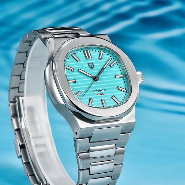 Reloj Automático de Acero Inoxidable Resistente al Agua - Diseño Barril