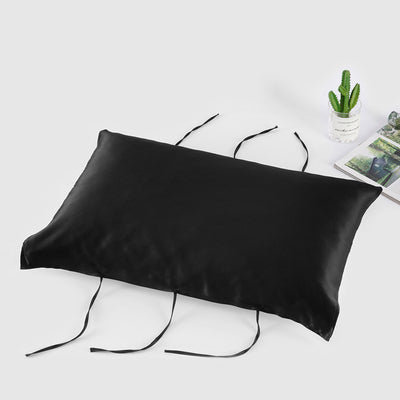 Funda de Almohada de Seda Pura Liso - Cuidado Capilar Premium - Image 13
