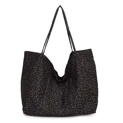 Bolso Retro de Hombro Estampado Leopardo con Textura Casual - Image 6