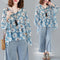 Blusa Suelta de Gasa para Mujer - Camiseta Casual Holgada