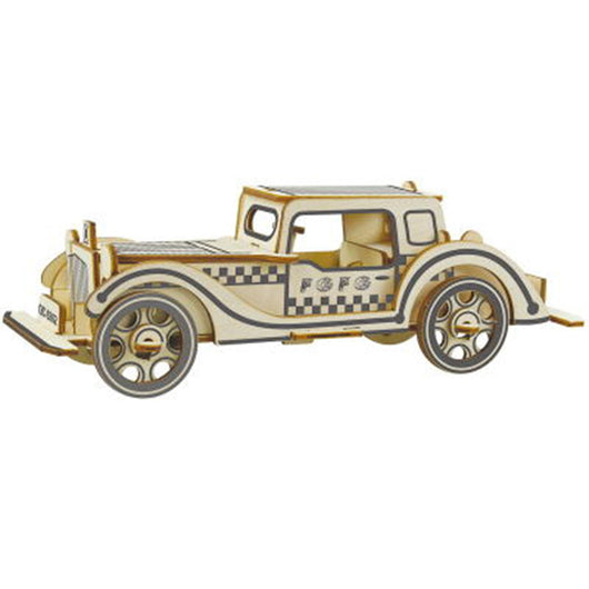 Modelo de Auto 3D de Madera - Puzzle Educativo Armable para Niños - Image 4