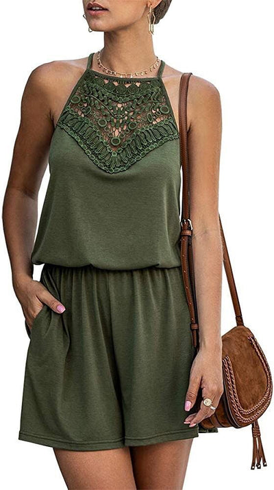 Jumpsuit con Paneles de Encaje Elegante - Image 9