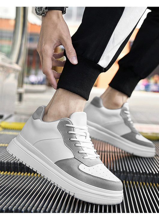 Tenis Blancos Bajos Estilo Coreano para Hombre - Image 12