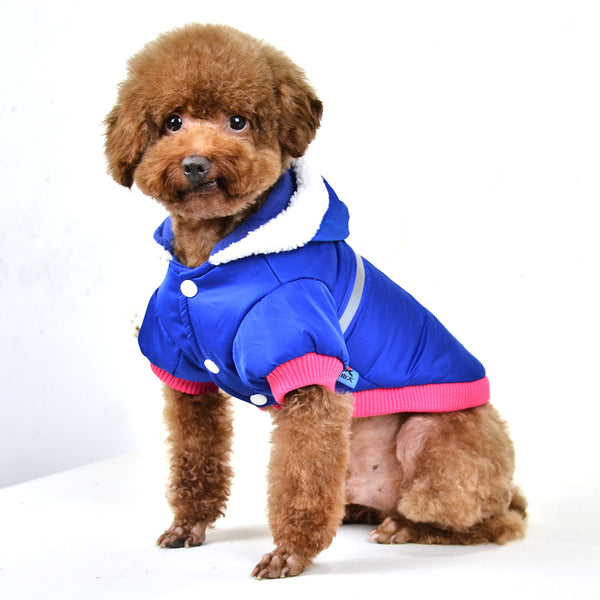 Chamarra Acolchada Reflectante con Capucha para Mascotas