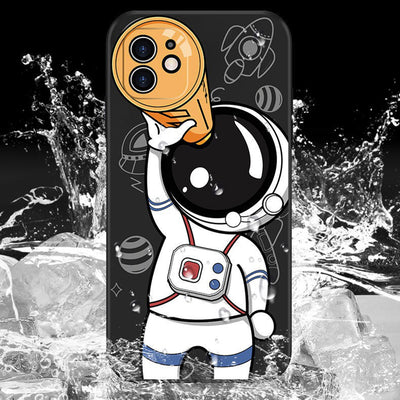 Funda Silicona Astronauta Cartoon con Planeta - Compatible Universal - Image 9
