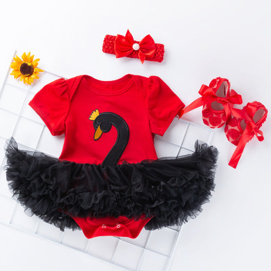 Conjunto de 3 Piezas para Bebé: Vestido, Zapatos y Accesorios para el Cabello - Image 7