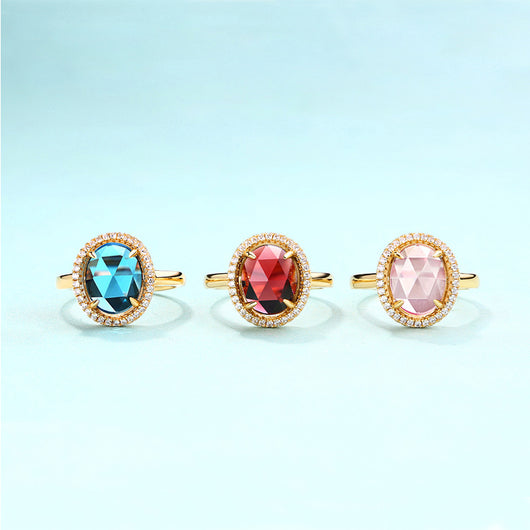 Anillo de Plata Esterlina con Cristal Vintage - Diseño de Personalidad - Image 3
