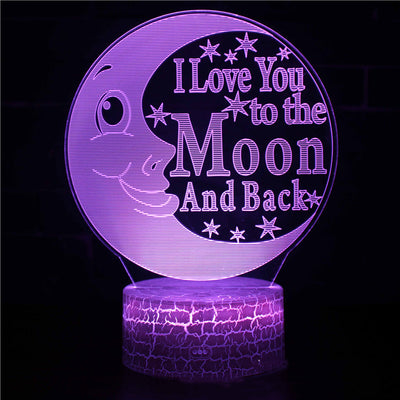 Lámpara LED 3D Creativa para Mesita de Noche - Image 2