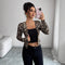 Cardigan Blusa Manga Larga Estampado Leopardo con Contraste de Colores para Mujer