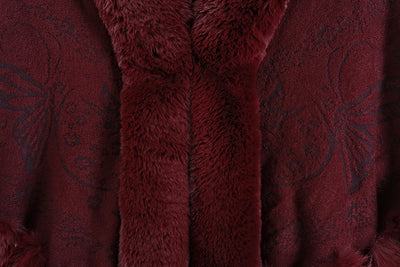 Capa Retro de Lana de Conejo Rex Artificial Doble Capa - Image 15