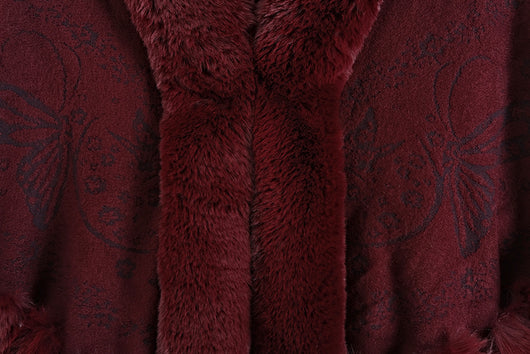 Capa Retro de Lana de Conejo Rex Artificial Doble Capa - Image 15