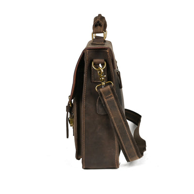 Bolso Crossbody para Laptop de Cuero Premium con Asa Simple - Image 3