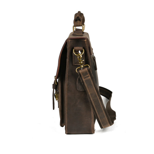 Bolso Crossbody para Laptop de Cuero Premium con Asa Simple - Image 3