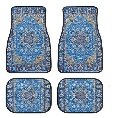 Tapete Bohemio Vintage para Auto - Alfombra Estilo Étnico - Image 19