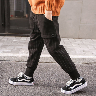 Pantalones Casuales para Niños con Forro de Terciopelo - Talla Plus - Image 13