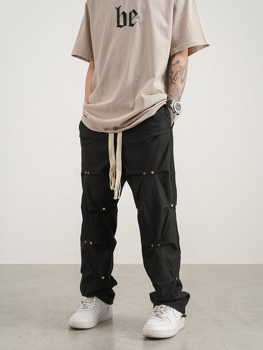 Pantalones Jogger de Corte 3D con Cordón Ajustable para Hombre - Image 11