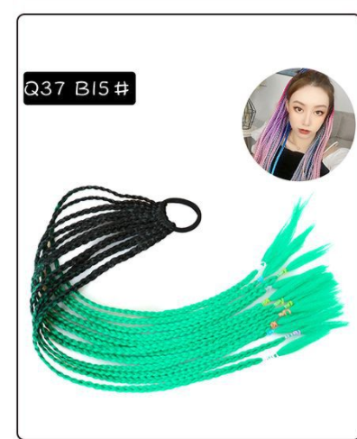 Peluca Trenza Degradado de Tres Hebras Color Twist - Image 38