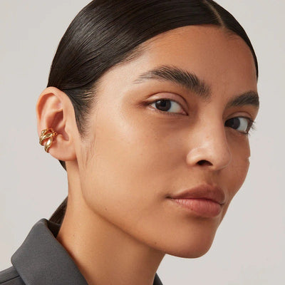 Arete Minimalista Multicapa para Cartílago - Clip Elegante Estilo Francés - Image 8