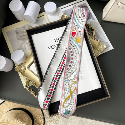 Pañuelo de Seda Delgado - Cinta para Cabello y Accesorios de Moda - Image 12