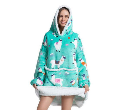 Pijama Sudadera con Capucha y Manta - Abrigo Cálido Versátil - Image 30