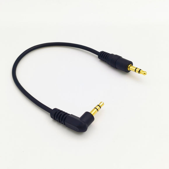 Cable de Parlante 3.5mm Macho a Macho 20cm Chapado en Oro