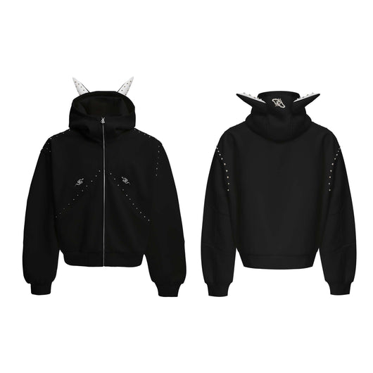 Suéter Hoodie Casual con Costuras Decorativas - Image 5