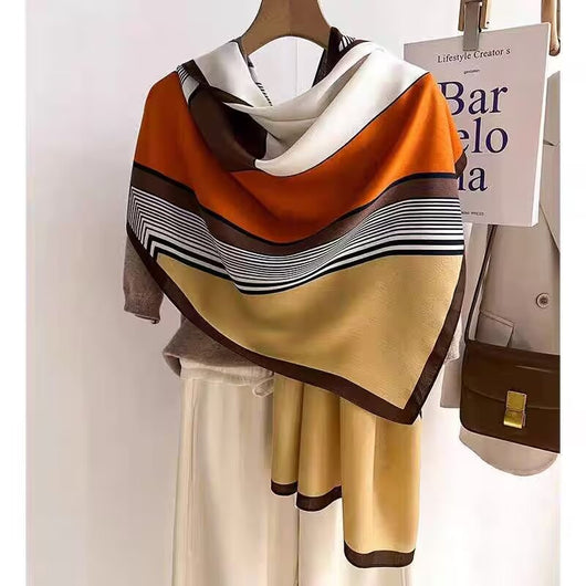 Foulard de Algodón y Lino Ligero - Pareo Sedoso Protección Solar para Playa y Viajes - Image 39