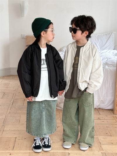 Chaqueta Infantil con Bordado de Letras - Abrigo de Moda para Niños - Image 24