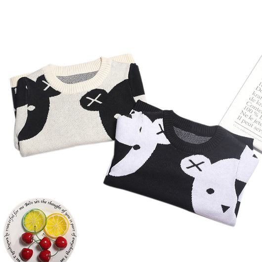 Suéter Tejido Oso Blanco y Negro para Bebés Niños y Niñas - Image 7