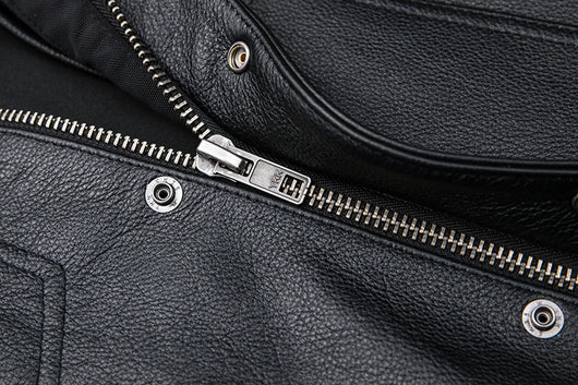 Chaleco de Cuero para Motociclista - Estilo Casual Tallas Grandes - Image 5