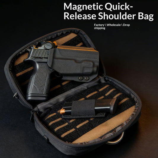 Bolsa Bandolera Magnética de Liberación Rápida en Tela Oxford
