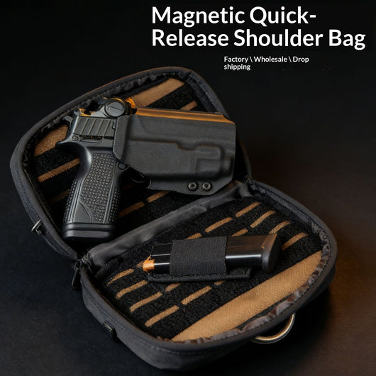 Bolsa Bandolera Magnética de Liberación Rápida en Tela Oxford