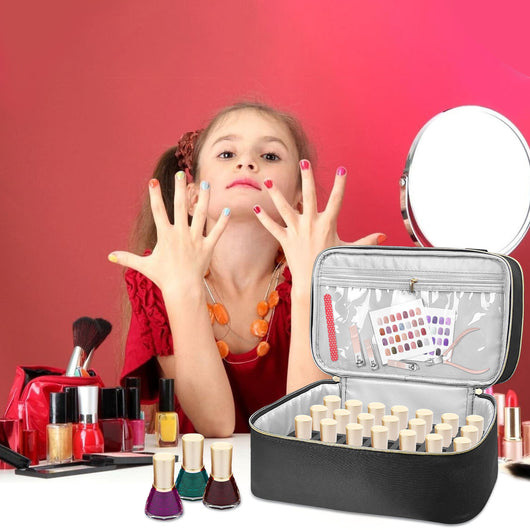 Bolsa Organizadora de Manicura de Doble Compartimento - Image 11