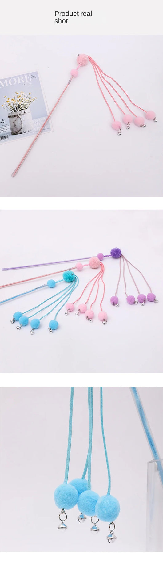 Juguete Interactivo para Gatos con Plumas - Varita de Juego Tassel Cat - Image 11