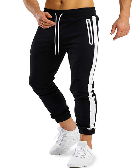 Pantalones Deportivos para Correr con Contraste Lateral y Cierre Velcro - Image 8