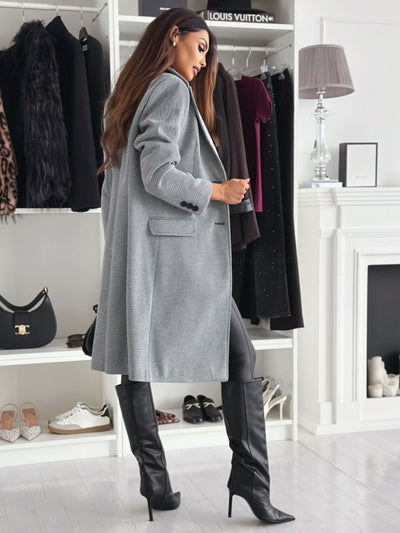 Abrigo de Lana Largo para Mujer - Elegancia Clásica de Invierno - Image 27